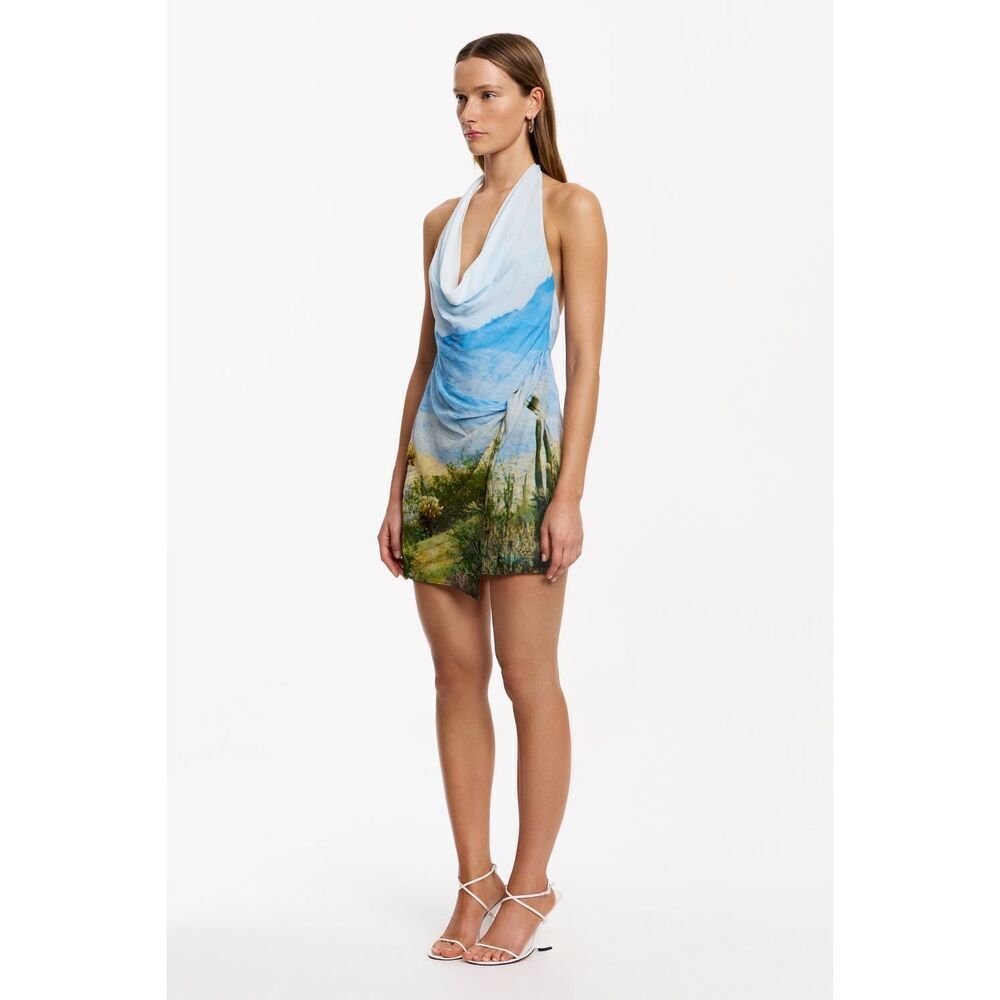 Significant Other Kyra Halter Mini Dress in Arizona Print Summer Sz 4 NWT$395 - Picture 3 of 7